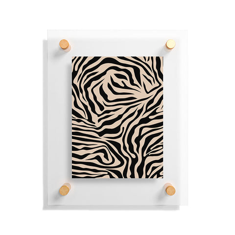 Daily Regina Designs Zebra Print Zebra Stripes Wild Floating Acrylic Print