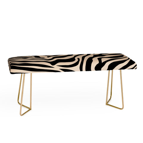 Daily Regina Designs Zebra Print Zebra Stripes Wild Bench