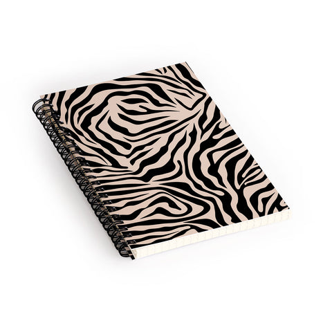 Daily Regina Designs Zebra Print Zebra Stripes Wild Spiral Notebook