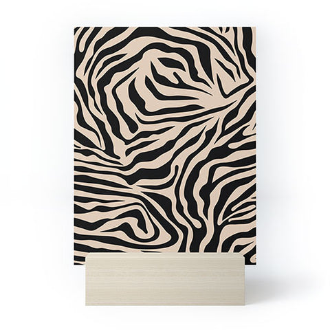 Daily Regina Designs Zebra Print Zebra Stripes Wild Mini Art Print