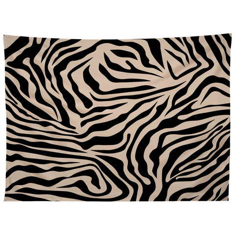 Daily Regina Designs Zebra Print Zebra Stripes Wild Tapestry