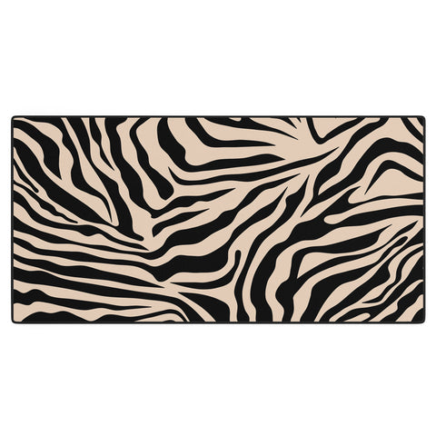 Daily Regina Designs Zebra Print Zebra Stripes Wild Desk Mat