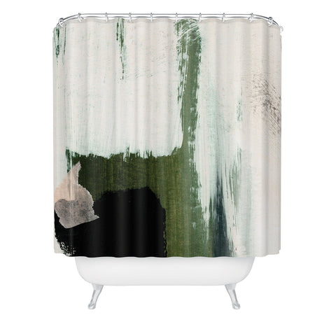 Dan Hobday Art Abstract Minimal Shower Curtain