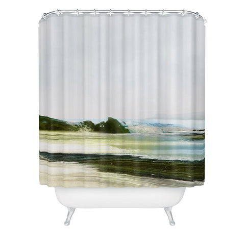 Dan Hobday Art Padstow Shower Curtain