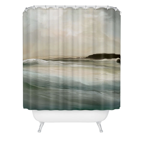 Dan Hobday Art Sennen Cove Shower Curtain