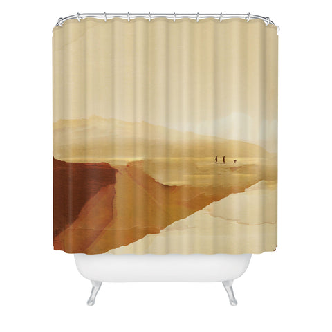 Dan Hobday Art Sunset Walk Shower Curtain