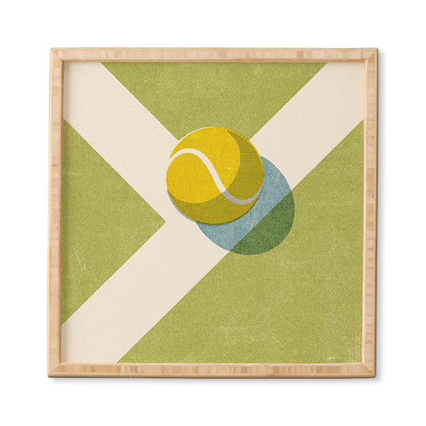 Daniel Coulmann BALLS Tennis Grass Court Framed Wall Art