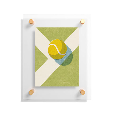 Daniel Coulmann BALLS Tennis Grass Court Floating Acrylic Print