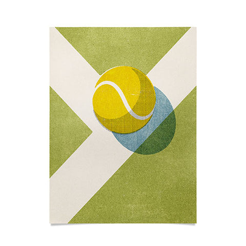 Daniel Coulmann BALLS Tennis Grass Court Poster