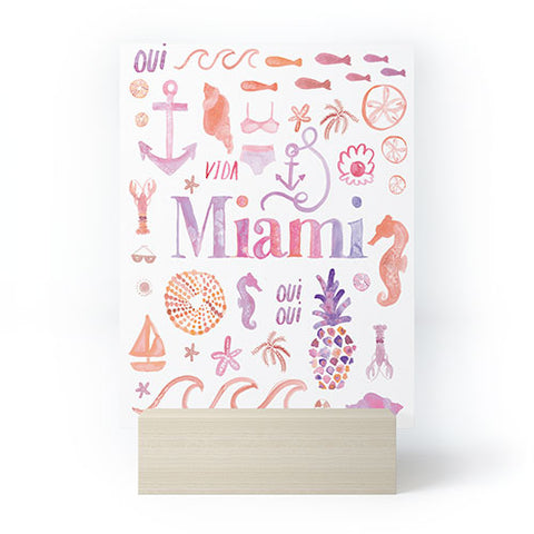 Dash and Ash Beach Collector Miami Mini Art Print