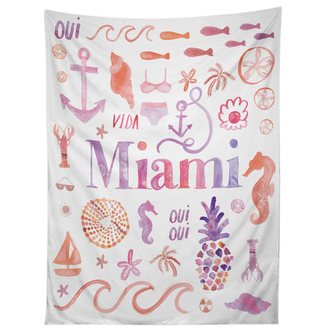 Dash and Ash Beach Collector Miami Tapestry