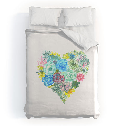Dash and Ash Heart of Mine Duvet Cover