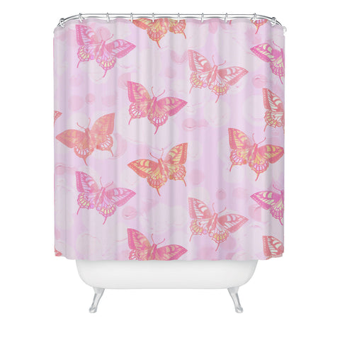 Dash and Ash Signs of Summer Shower Curtain