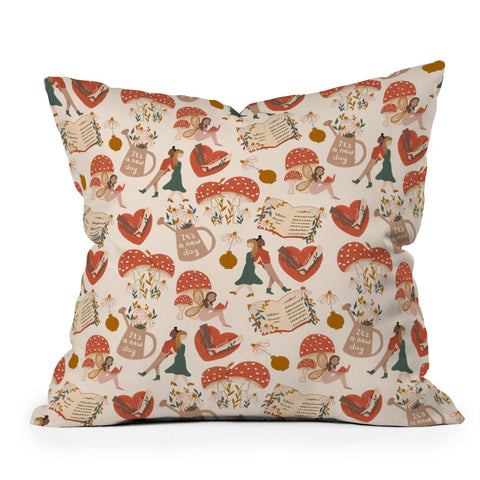 Dash and Ash Woodland Friends Outdoor Throw Pillow