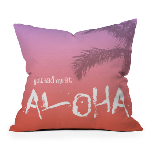 Deb Haugen Aloha Outdoor Throw Pillow