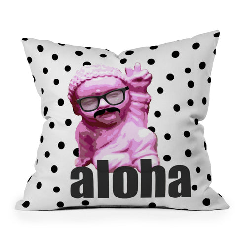 Deb Haugen Hey Aloha Outdoor Throw Pillow