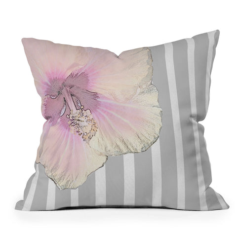 Deb Haugen kaneohe hibiscus Outdoor Throw Pillow