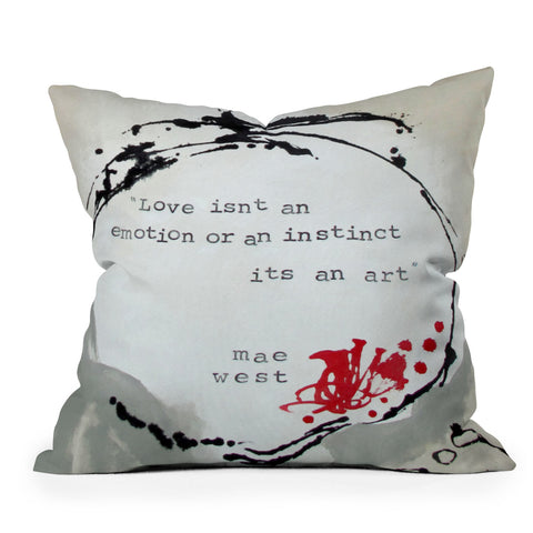 Deb Haugen Love 2 Outdoor Throw Pillow