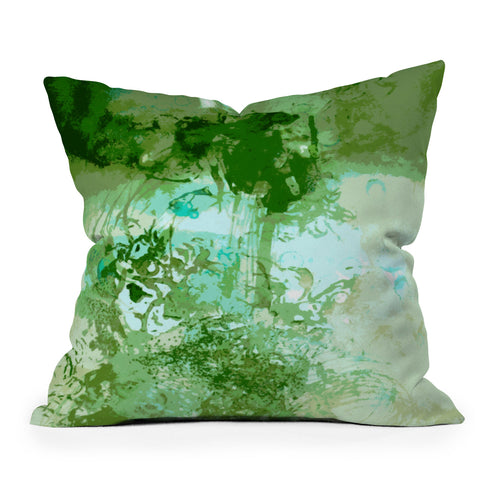 Deb Haugen Organic Art Outdoor Throw Pillow