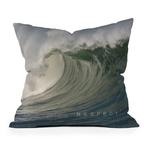Deb Haugen respect Outdoor Throw Pillow