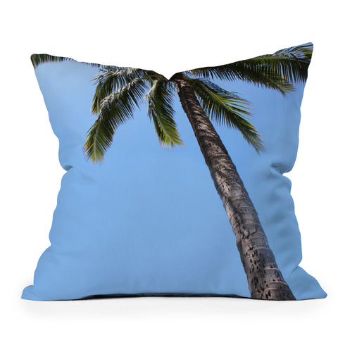 Deb Haugen simply a palm Outdoor Throw Pillow