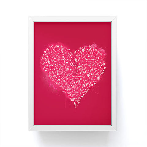 Deniz Ercelebi Art of love Framed Mini Art Print