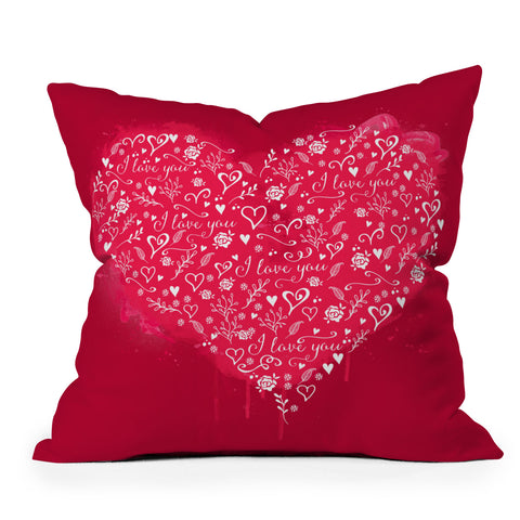 Deniz Ercelebi Art of love Outdoor Throw Pillow