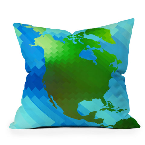 Deniz Ercelebi North America Outdoor Throw Pillow