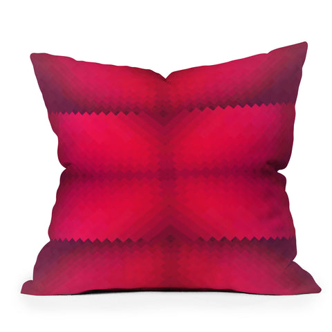 Deniz Ercelebi Pixeled Pink Outdoor Throw Pillow