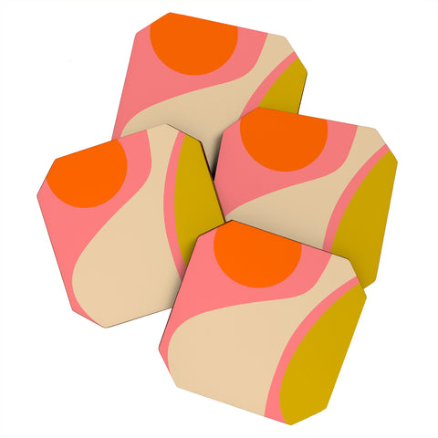 DESIGN d´annick abstract composition modern Coaster Set