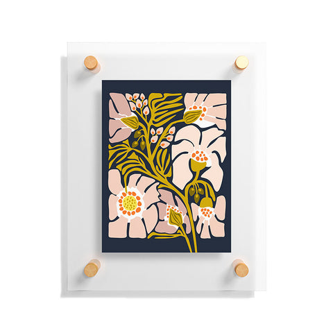 DESIGN d´annick Backyard flower modern floral Floating Acrylic Print