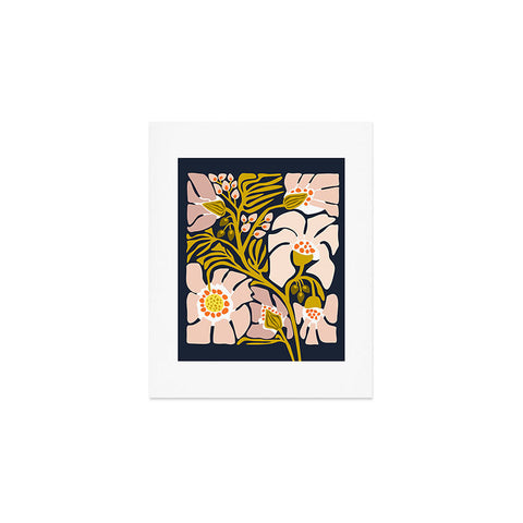 DESIGN d´annick Backyard flower modern floral Art Print