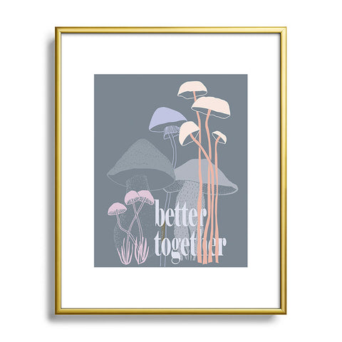 DESIGN d´annick better together II Metal Framed Art Print