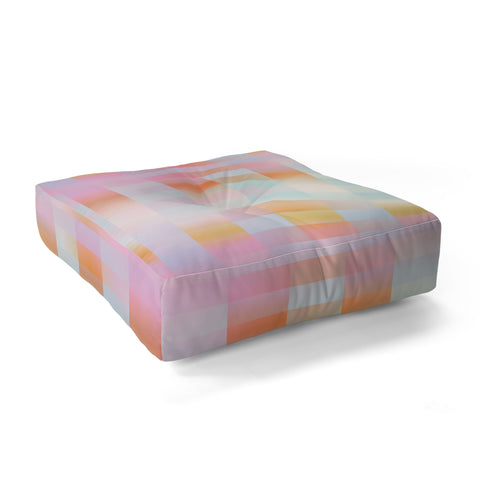 DESIGN d´annick Blurred Plaid Floor Pillow Square