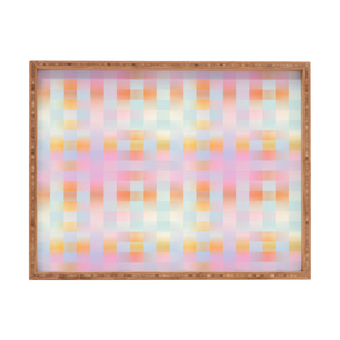 DESIGN d´annick Blurred Plaid Rectangular Tray