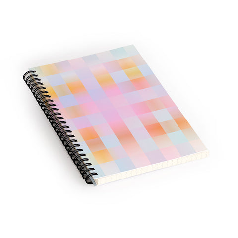 DESIGN d´annick Blurred Plaid Spiral Notebook