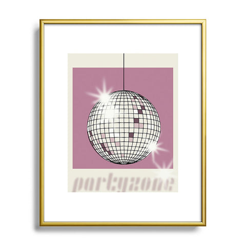 DESIGN d´annick Celebrate the 80s Partyzone pink Metal Framed Art Print