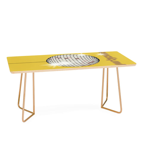 DESIGN d´annick Celebrate the 80s Partyzone yellow Coffee Table