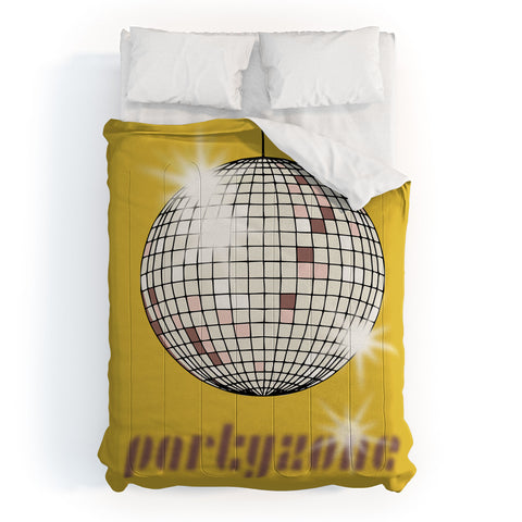 DESIGN d´annick Celebrate the 80s Partyzone yellow Comforter