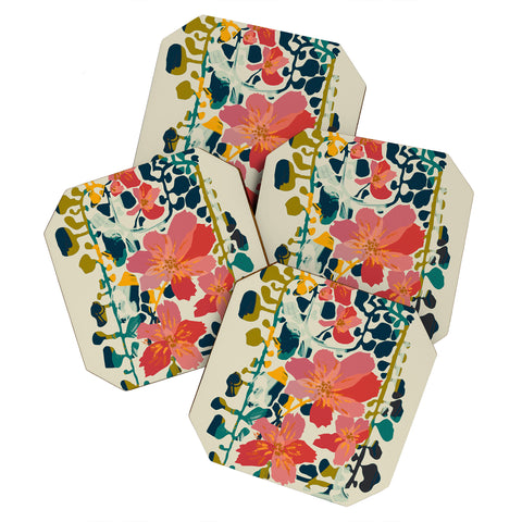 DESIGN d´annick colorful orchid Coaster Set