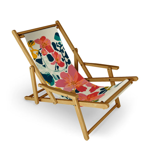 DESIGN d´annick colorful orchid Sling Chair