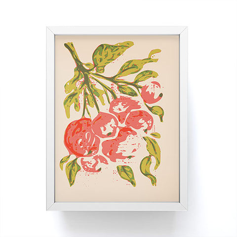 DESIGN d´annick Coral berries fall florals no1 Framed Mini Art Print