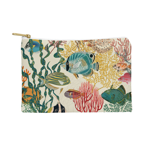 DESIGN d´annick coral reef deep silence Pouch