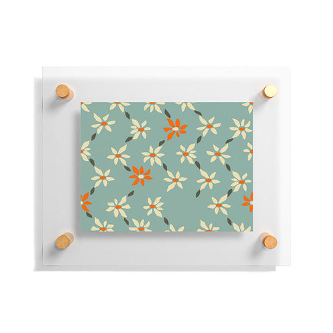 DESIGN d´annick Daily pattern Retro Flower No1 Floating Acrylic Print