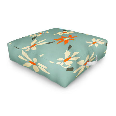 DESIGN d´annick Daily pattern Retro Flower No1 Outdoor Floor Cushion