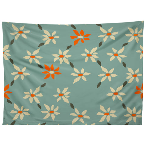 DESIGN d´annick Daily pattern Retro Flower No1 Tapestry