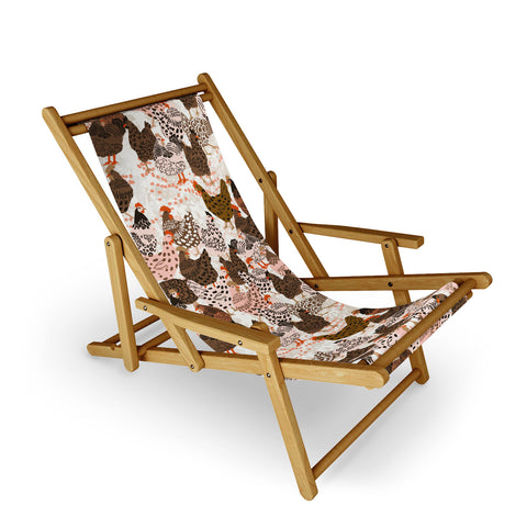 DESIGN d´annick Favorite chickens brown Sling Chair