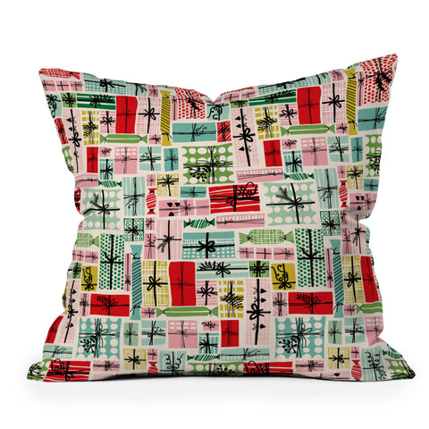 DESIGN d´annick Favorite gift wrapped Outdoor Throw Pillow