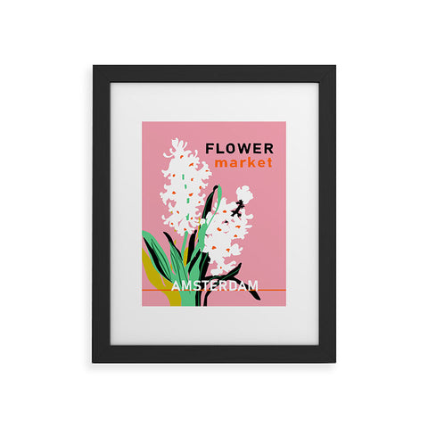 DESIGN d´annick Flower Market Amsterdam I Framed Art Print