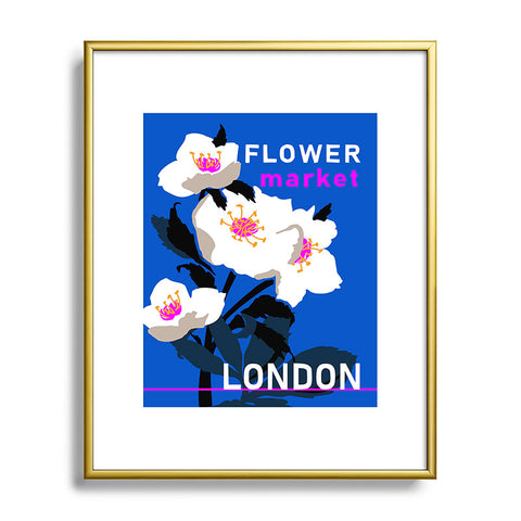 DESIGN d´annick Flower Market London I Metal Framed Art Print
